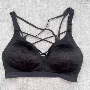 Victoria’s Secret Black Mesh Sports Bra Size 34D